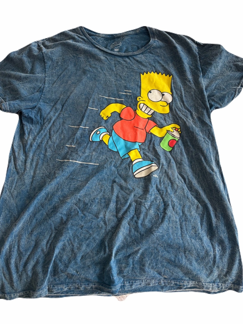 Bart Simpson Graphic blue short sleeve tee